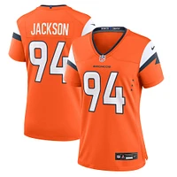 Maillot de match Nike Jordan Jackson Orange Denver Broncos pour femme