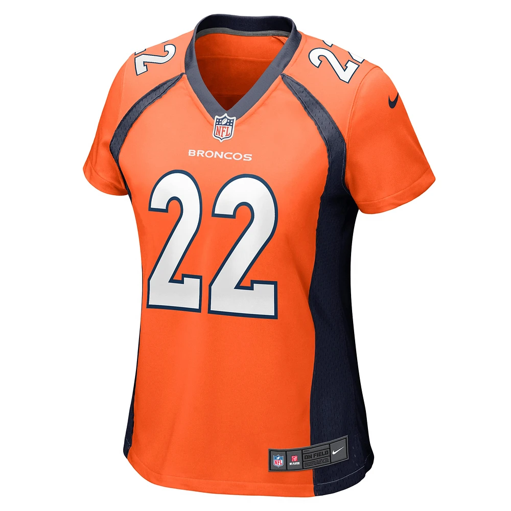 Maillot de match Nike Kareem Jackson Orange Denver Broncos pour femme