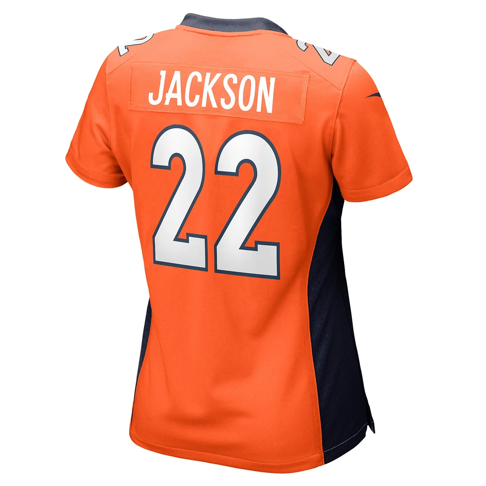 Maillot de match Nike Kareem Jackson Orange Denver Broncos pour femme