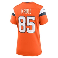 Women's Nike Lucas Krull  Orange Denver Broncos Team Game Jersey