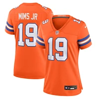 Women's Nike Marvin Mims Jr Orange Denver Broncos Mile High Collection 1977 Throwback Player Game Jersey