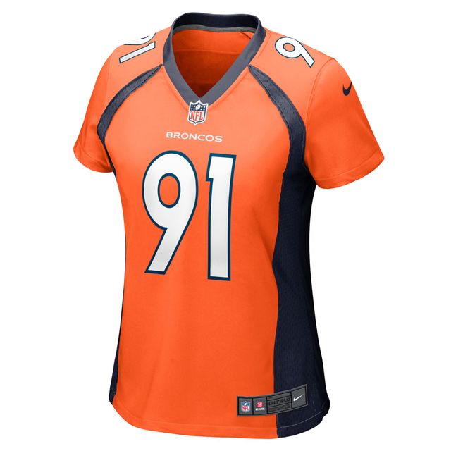 Maillot de joueur match des Denver Broncos Nike Matt Henningsen orange pour femme