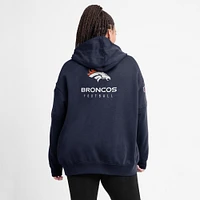 Women's Nike Navy Denver Broncos 2023 Sideline Club Fleece Pullover Hoodie