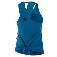 Women's Nike Navy Denver Broncos Glory Crisscross Performance Tank Top