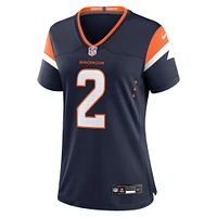 Maillot Nike Patrick Surtain II pour femme, bleu marine, Denver Broncos, collection Mile High, jeu alternatif