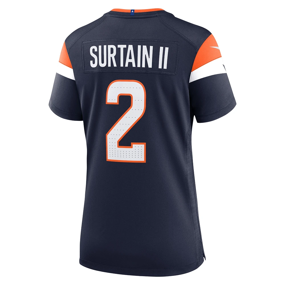 Women's Nike Patrick Surtain II Navy Denver Broncos Mile High Collection Alternate Game Jersey