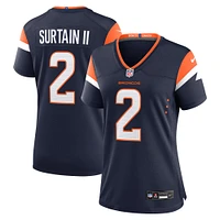 Women's Nike Patrick Surtain II Navy Denver Broncos Mile High Collection Alternate Game Jersey