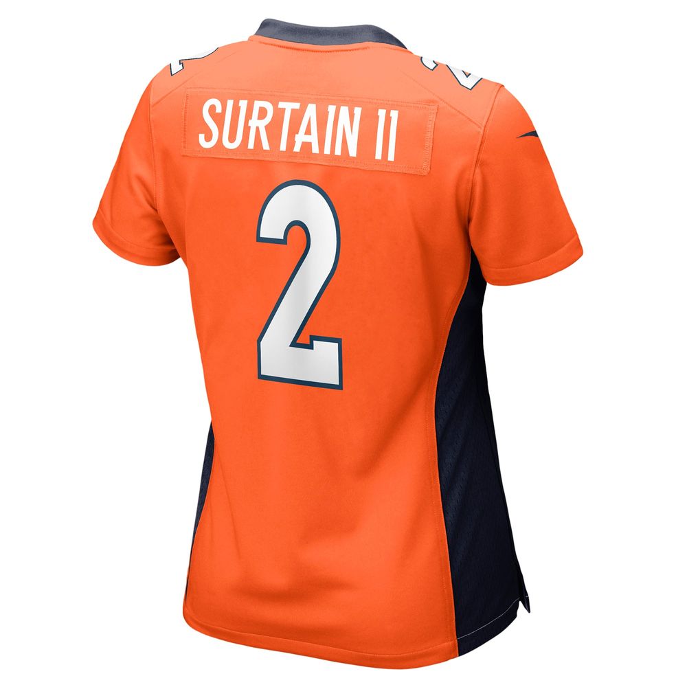 Women's Nike Patrick Surtain II Orange Denver Broncos Game Jersey