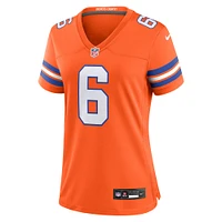 Women's Nike P.J. Locke III Orange Denver Broncos Mile High Collection 1977 Throwback Player Game Jersey