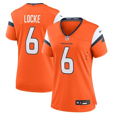 Women's Nike P.J. Locke  Orange Denver Broncos Team Game Jersey