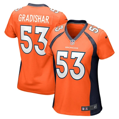 Maillot de match joueur retraité Nike Randy Gradishar orange Denver Broncos pour femme