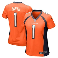 Maillot de match l'équipe Nike Tremon Smith orange Denver Broncos pour femme