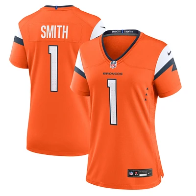 Maillot de match Nike Tremon Smith Orange Denver Broncos pour femme