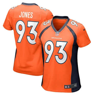 Maillot de match Nike Troy Jones Orange Denver Broncos pour femme