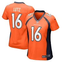 Maillot de match Nike Wil Lutz orange Denver Broncos pour femme