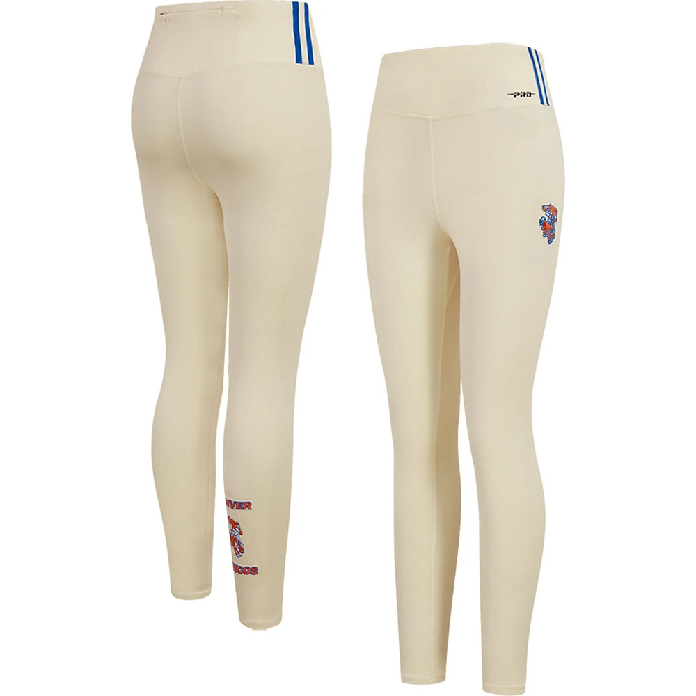 Women's Pro Standard Cream Denver Broncos Retro Classic Jersey Leggings