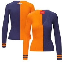 Pull cargo STAUD orange/marine Denver Broncos pour femme