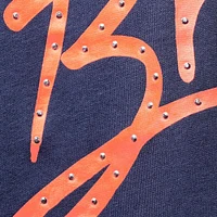 T-shirt à col en V Tommy Hilfiger pour femme bleu marine Denver Broncos Riley