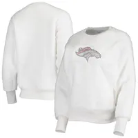 Women's Chicago Bears Touch White Milestone Tracker Pullover Sweatshirt