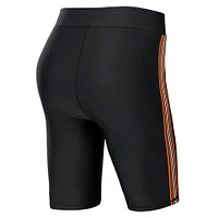 WEAR by Erin Andrews Short de motard noir Denver Broncos pour femmes