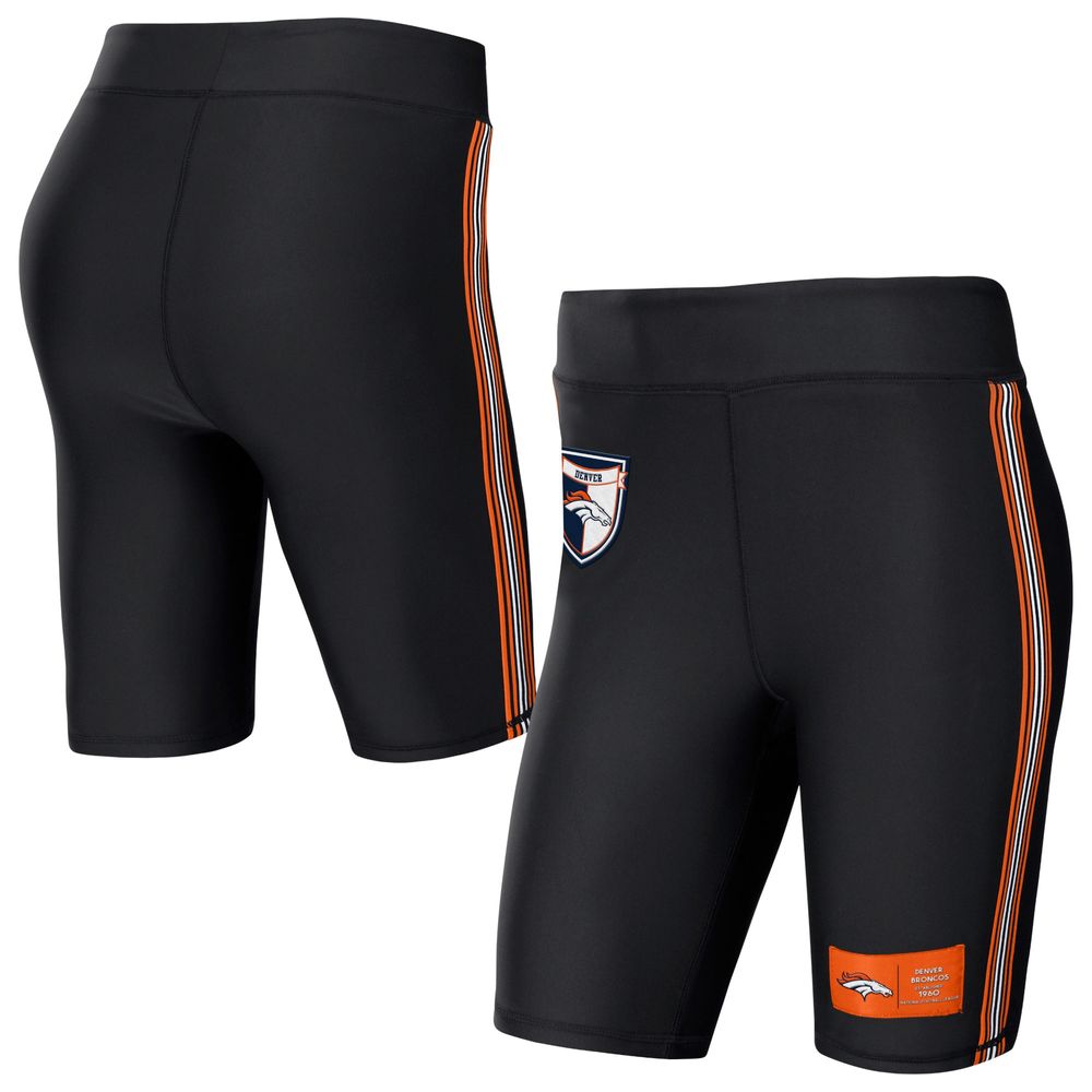 Women's WEAR by Erin Andrews Black Denver Broncos Biker Shorts