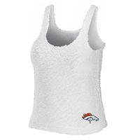 Women's WEAR by Erin Andrews Cream Denver Broncos Cozy Scoop Neck Tank Top & Pants Sleep Set