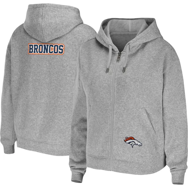 Lids Denver Broncos WEAR by Erin Andrews Women's Pullover Hoodie & Pants  Lounge Set - Heathered Gray