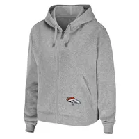 Women's WEAR by Erin Andrews Heathered Gray Denver Broncos