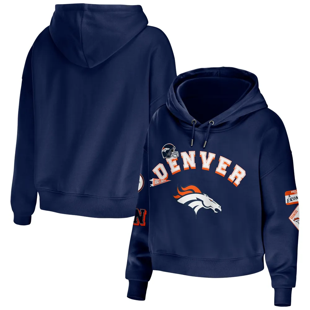 Women's Wear by Erin Andrews Navy Detroit Tigers Full-Zip Hoodie