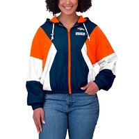 Women's WEAR by Erin Andrews  Royal Denver Broncos Color Block Full-Zip Windbreaker Jacket