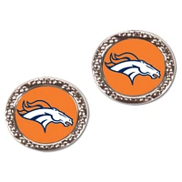 Boucles d'oreilles rondes WinCraft Denver Broncos pour femmes