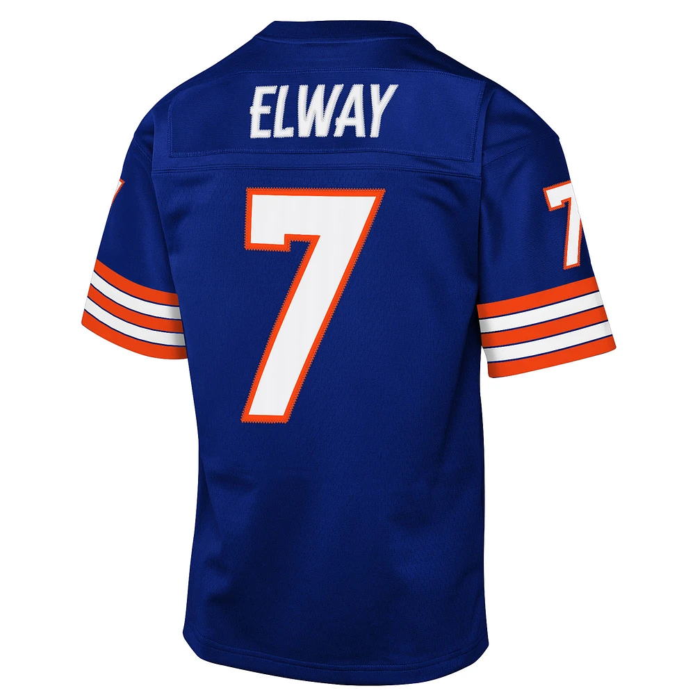 Youth Mitchell & Ness John Elway Royal Denver Broncos 1998 Throwback Fashion Jersey