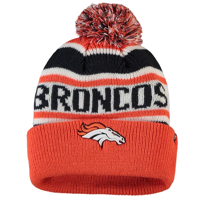 Denver Broncos NFL 47 Brand Breakaway Orange Knit Pom Hat Cap