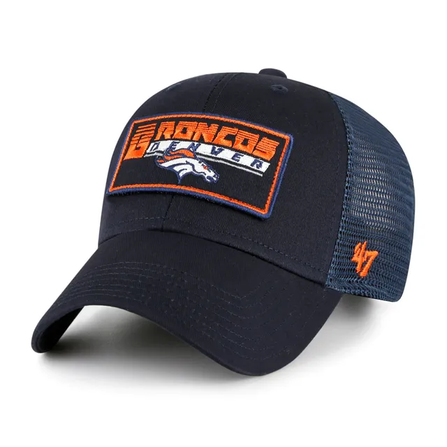 Lids Denver Broncos '47 Trucker Snapback Hat - Navy/White