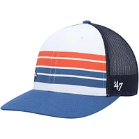 Youth '47 White/Blue Denver Broncos Cove Trucker Snapback Hat