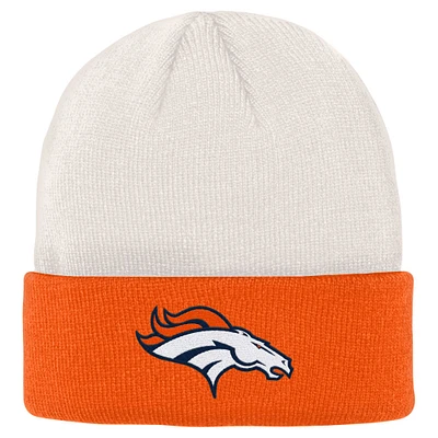 OST BRONC CRÈME ORNG NFL JEUNESSE BONE CUFF KNIT HATYTHNIT