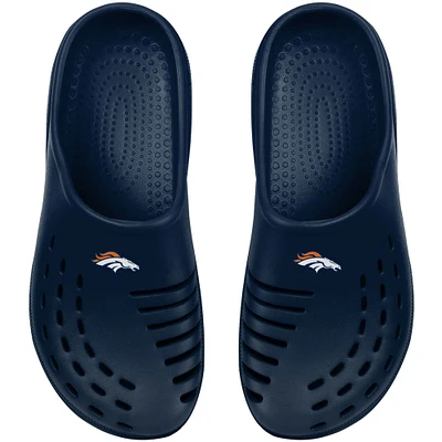 Youth FOCO Navy Denver Broncos Sunny Day Clogs