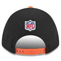 Youth New Era Black/Orange Denver Broncos 2025 NFL Draft 9FORTY A-Frame M-Crown Adjustable Hat