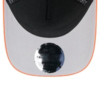 Youth New Era Black/Orange Denver Broncos 2025 NFL Draft 9FORTY A-Frame M-Crown Adjustable Hat
