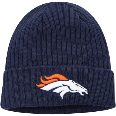 Men's New Era Black Denver Broncos Team Social Justice Cuffed Knit