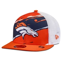 Casquette 9FIFTY Trucker snapback orange Denver Broncos Tear pour jeune New Era