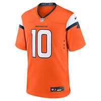 Youth Nike Bo Nix Orange Denver Broncos Game Jersey