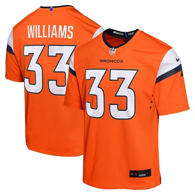 Youth Nike Javonte Williams Orange Denver Broncos Mile High Collection Game Jersey