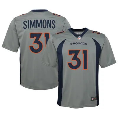 Justin Simmons Denver Broncos Nike Men's Dri-Fit NFL Limited Football Jersey in Orange, Size: Medium | 32NM05VC8WF-6Y0