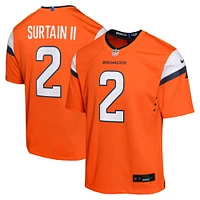 Maillot Nike Patrick Surtain II orange des Denver Broncos pour jeune