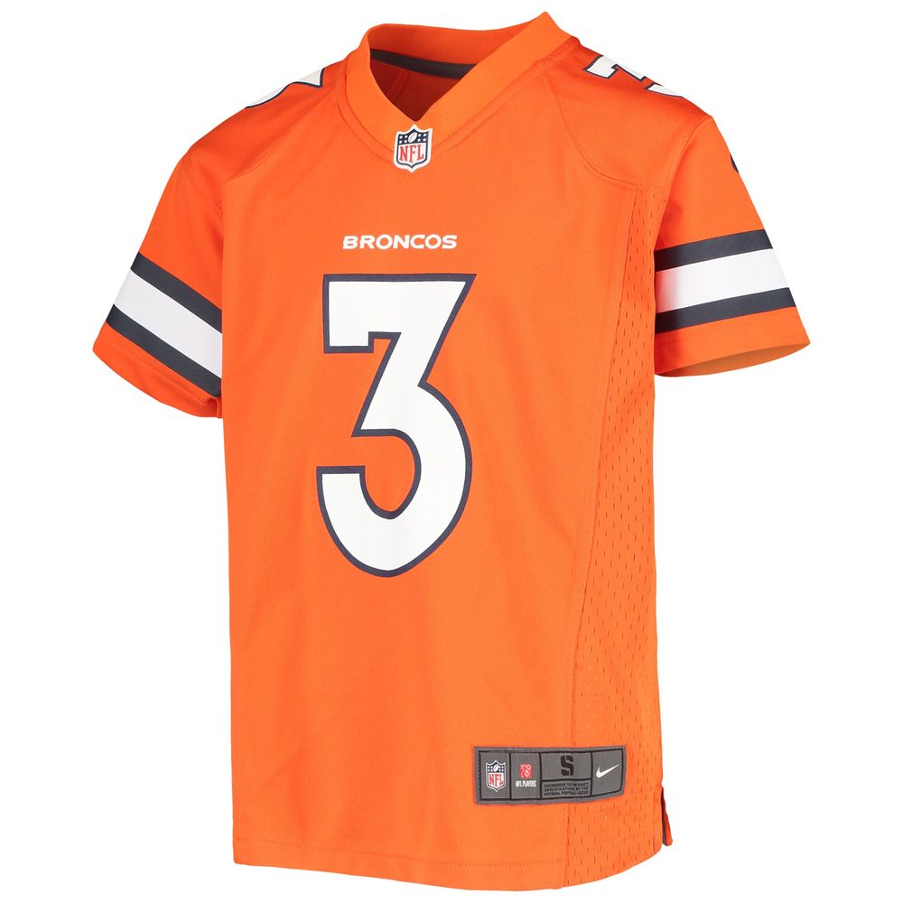 Nike Russell Wilson Orange Denver Broncos Alternate Game Jersey