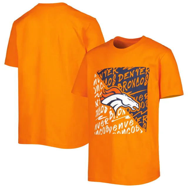 Lids Denver Broncos Youth Divide T-Shirt - Orange