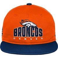 Casquette snapback orange Denver Broncos Legacy Deadstock pour jeune