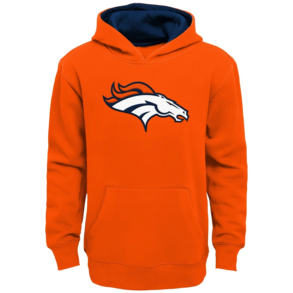 Youth Orange Denver Broncos Prime Pullover Hoodie