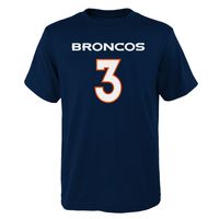 Outerstuff Youth Russell Wilson Navy Denver Broncos Mainliner Player Name &  Number T-Shirt